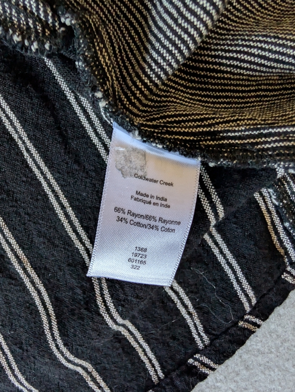 Artsy Patchwork Asymmetrical Top XL Avant Garde Minimalist Striped Gingham Tunic image 7